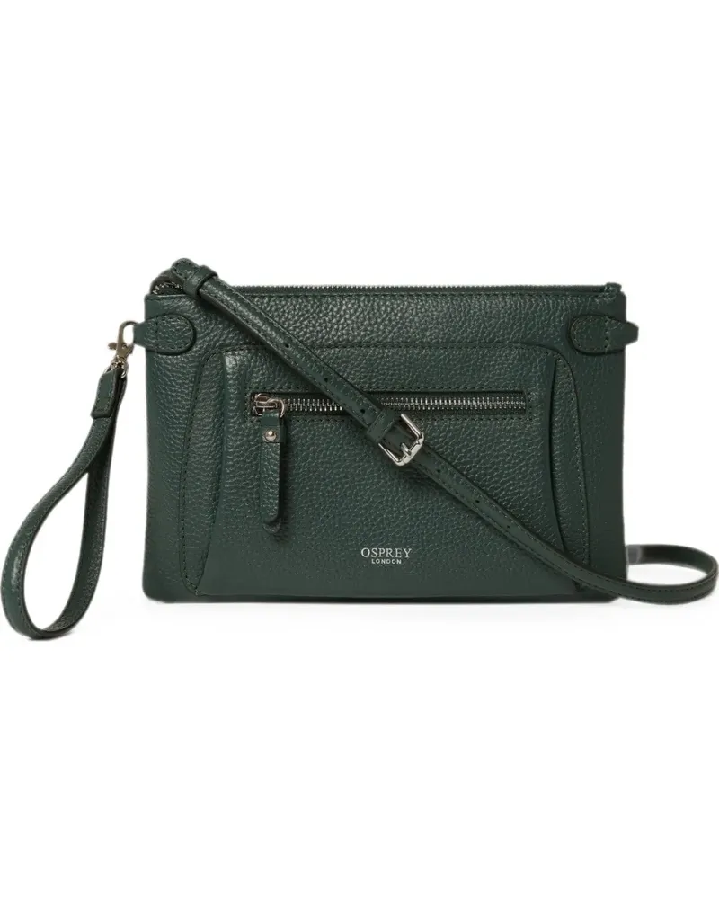 Osprey The Ruby pebbled leather cross-body bag - Grün Grün
