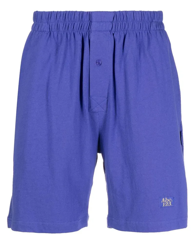 Abc. Lounge-Shorts mit Logo-Print - Violett Violett