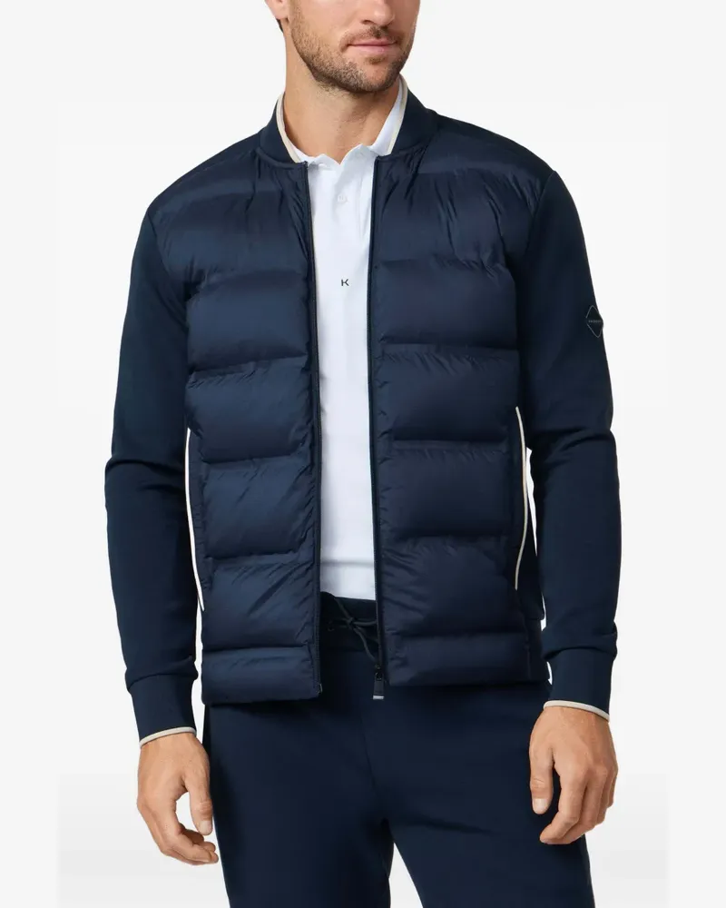 Hackett Gesteppte Bomberjacke im Hybrid-Look - Blau Blau