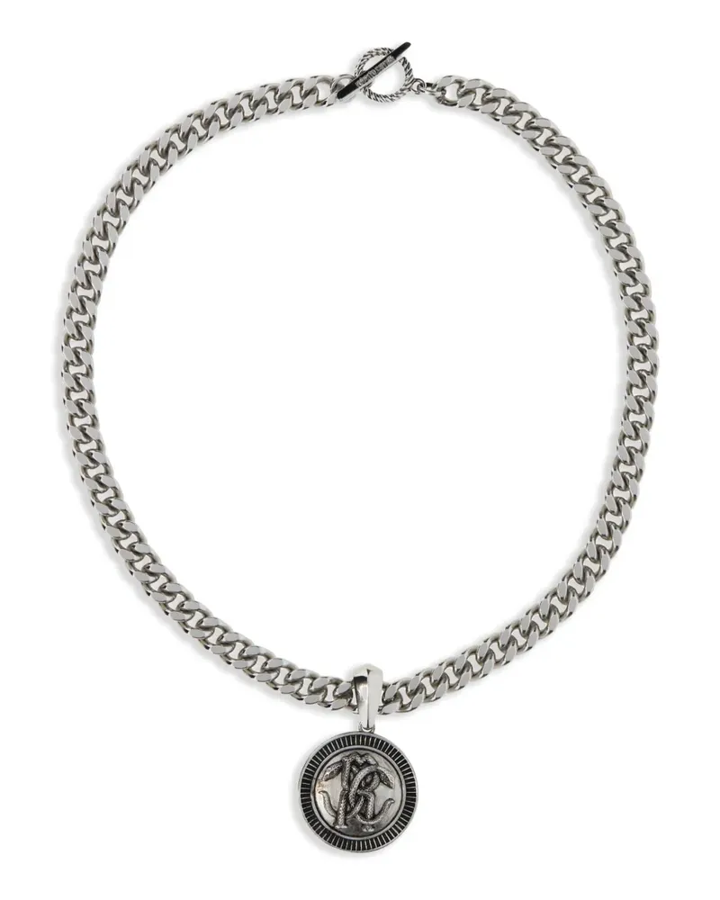 Roberto Cavalli Panzerkette im Statement-Look - Silber Silber