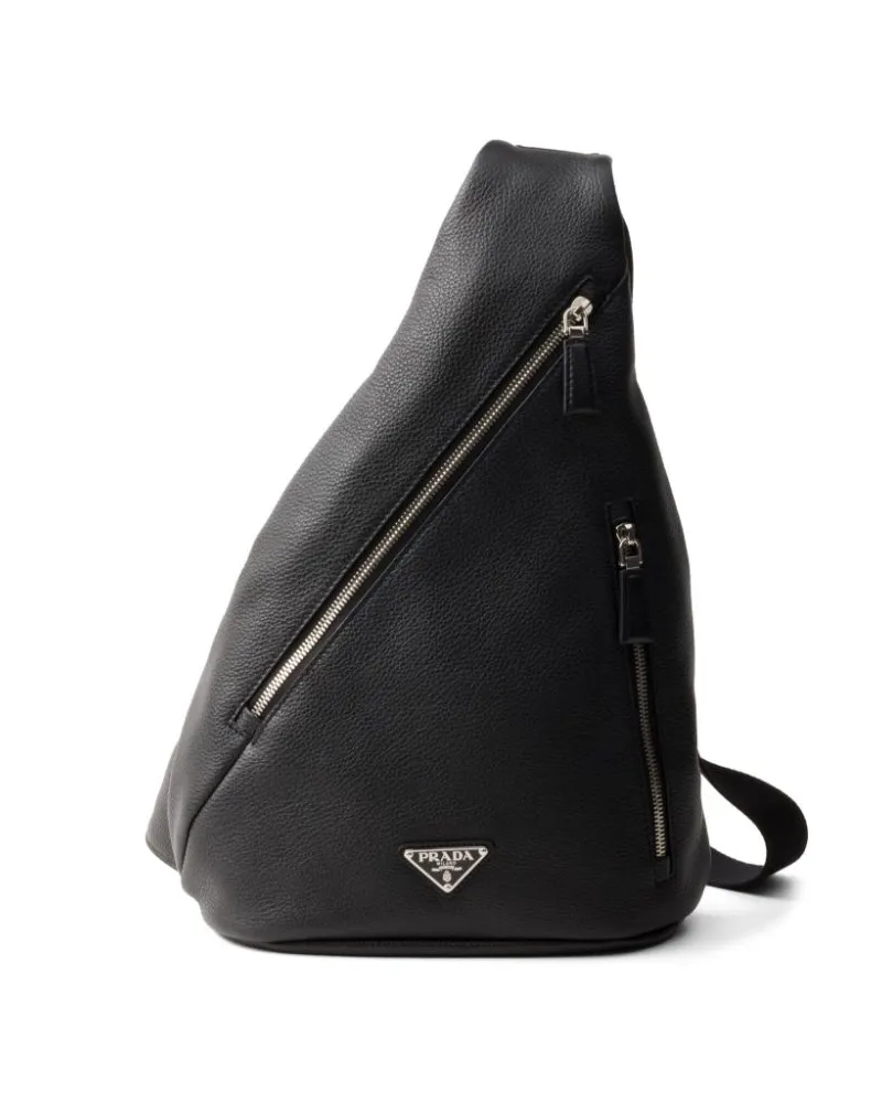 Prada Cross Schultertasche - Schwarz Schwarz