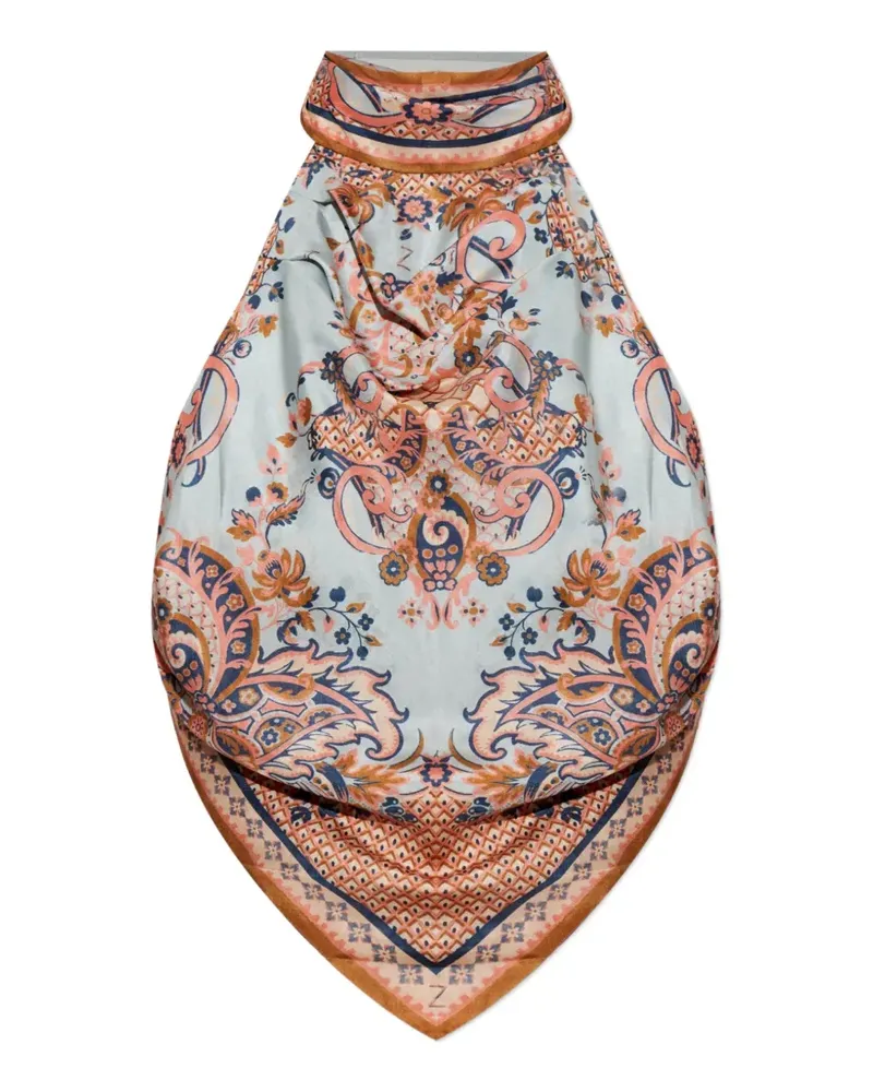 Zimmermann Aster Oberteil mit Paisley-Print - Blau Blau