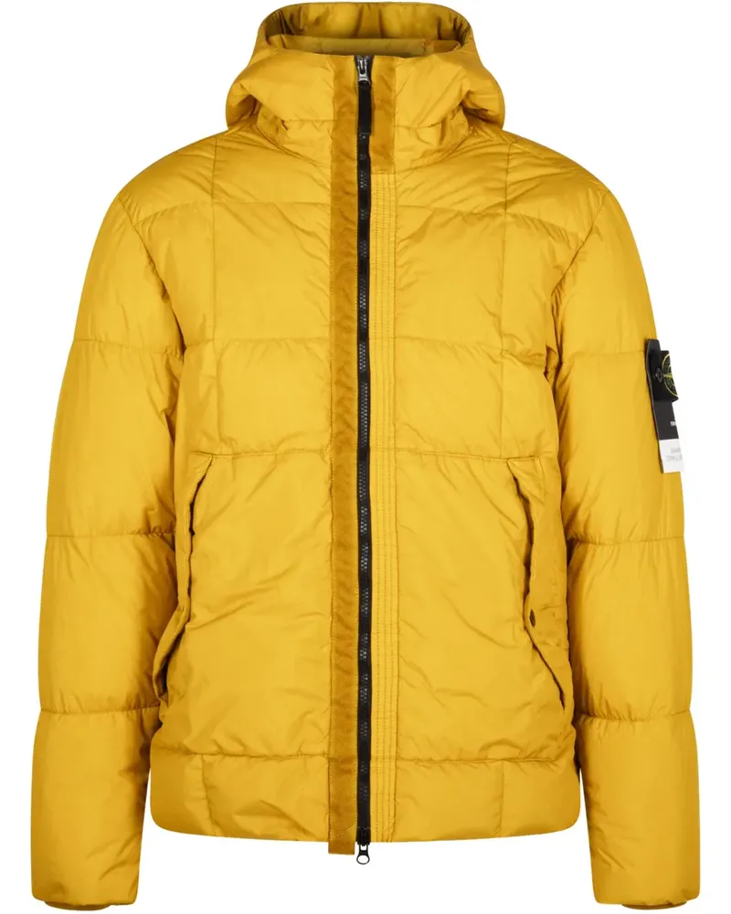 Stone Island Gesteppte Jacke - Gelb Gelb