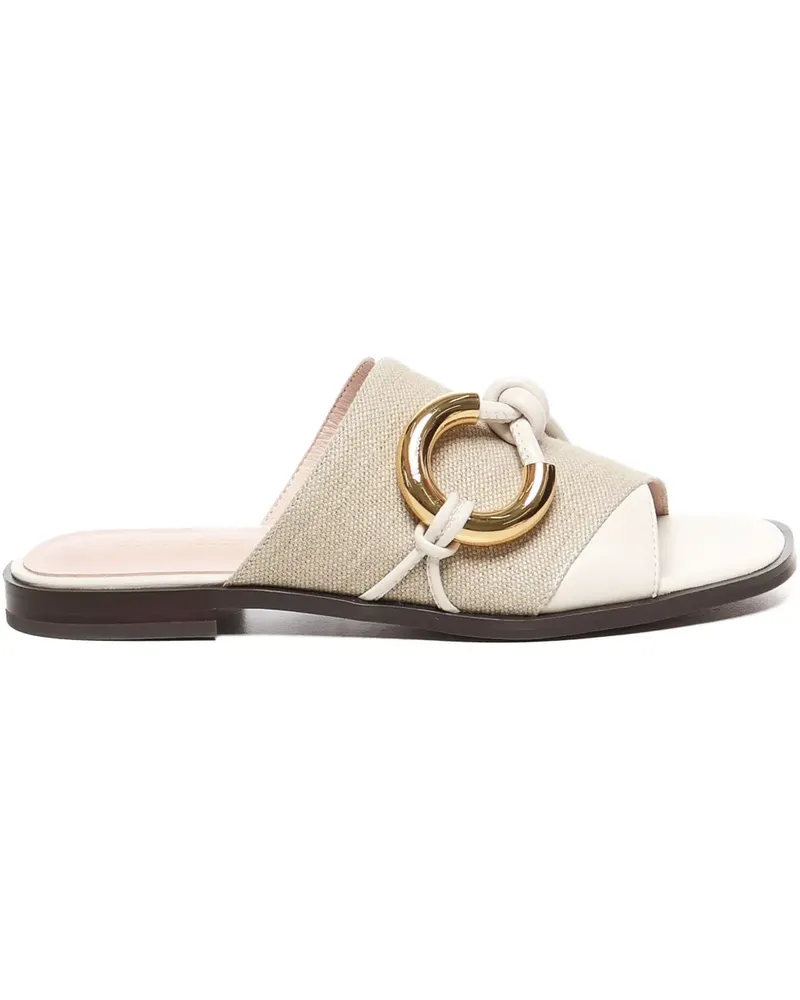 Coccinelle Carmy Sandalen mit Metallring - Nude Nude