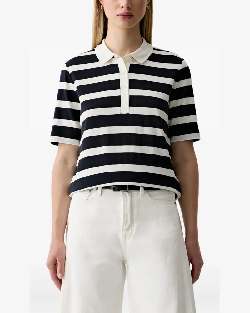 Gant striped short-sleeve polo shirt - Blau Blau
