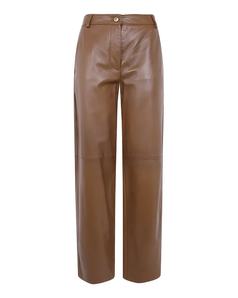 Max Mara belt-loops trousers - Braun Braun