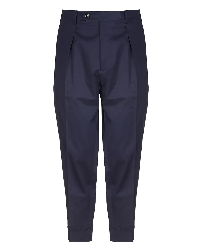 Berwich Plissierte Hose - Blau Blau