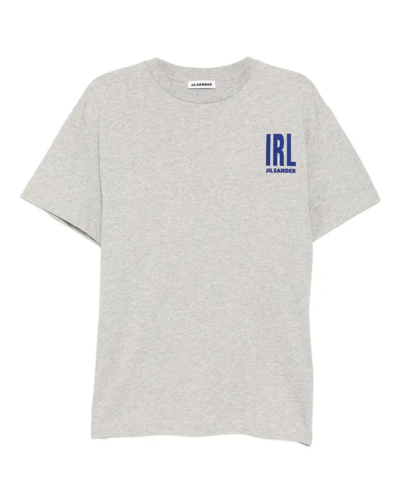 Jil Sander logo-print crew-neck T-shirt - Grau Grau