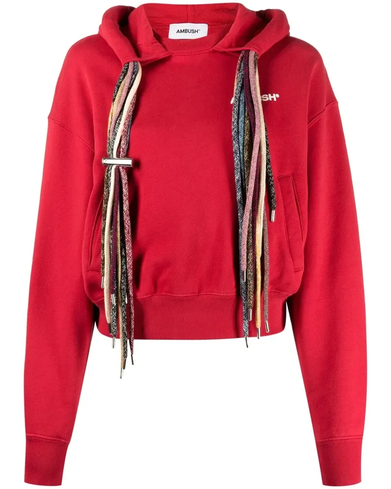 AMBUSH Hoodie mit Kordelzügen - Rot Rot