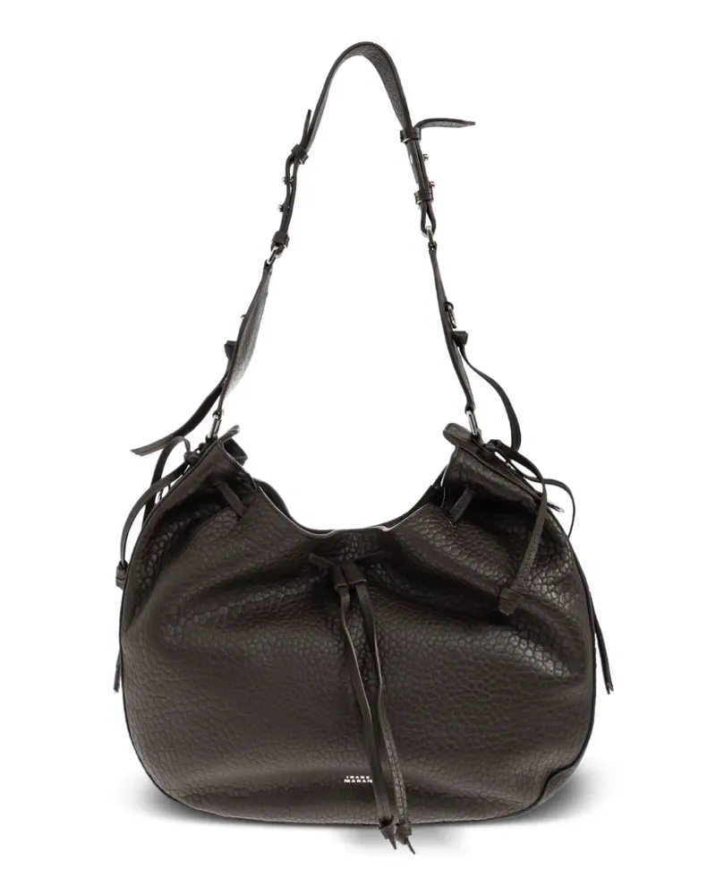 Isabel Marant Bolton Hobo leather shoulder bag - Braun Braun