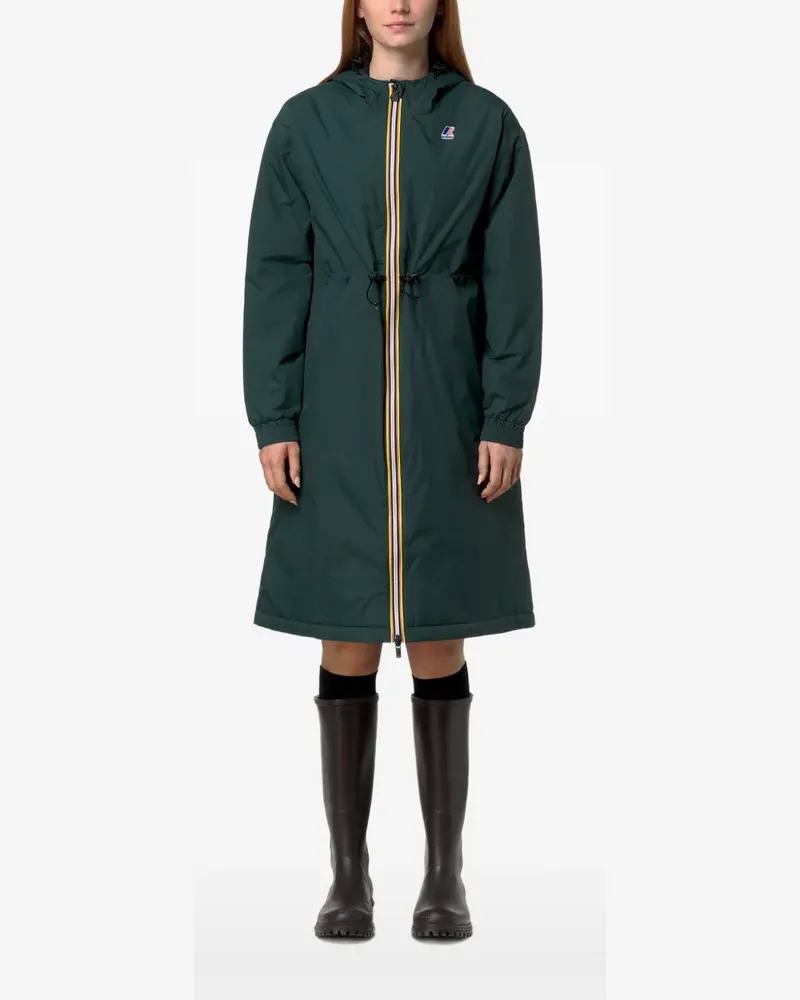 K-Way Le Vrau 4.0 Delia drawstring-waist hooded coat - Grün Grün