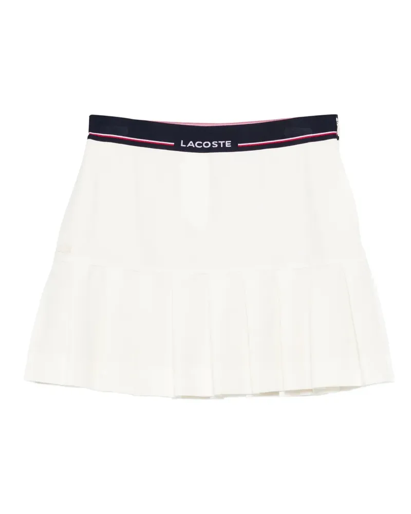Lacoste pleated band skirt - Weiß Weiß