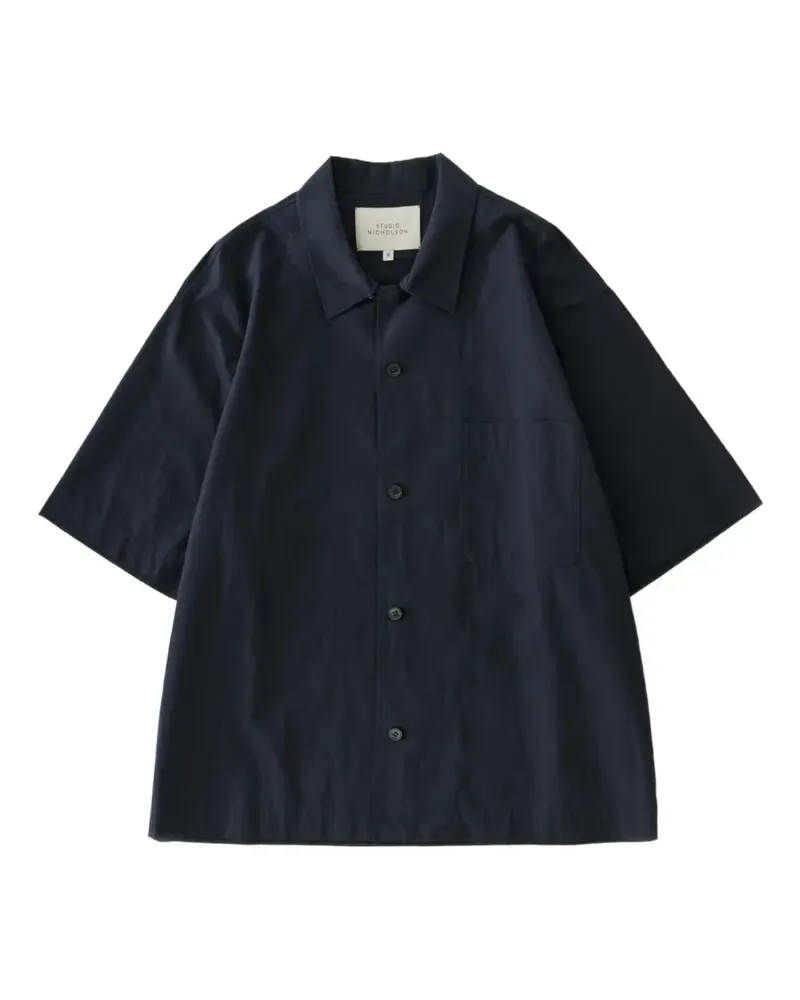 Studio Nicholson Agios chest-pocket shirt - Blau Blau