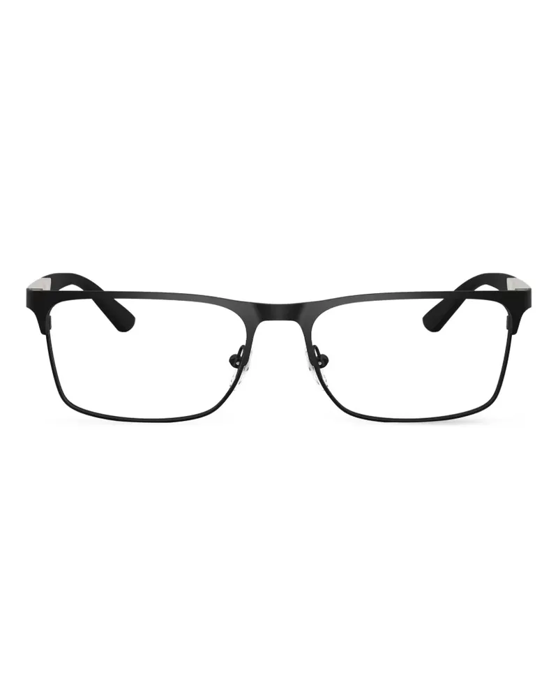 Emporio Armani rectangle-frame glasses - Schwarz Schwarz