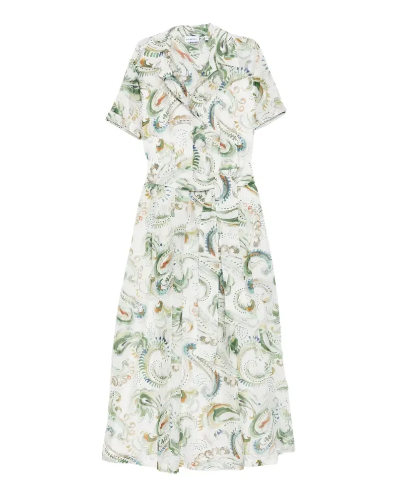 MARELLA Galli short-sleeve midi dress - Weiß Weiß