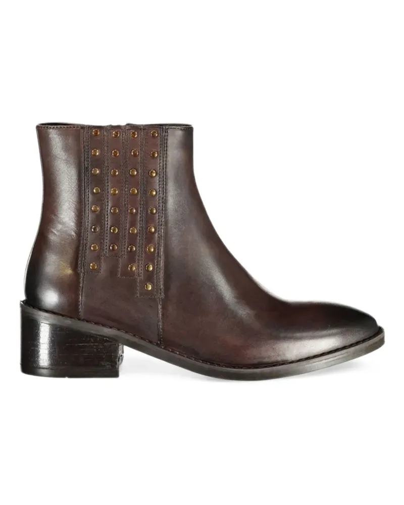CAFèNOIR  studded ankle boots - Braun Braun