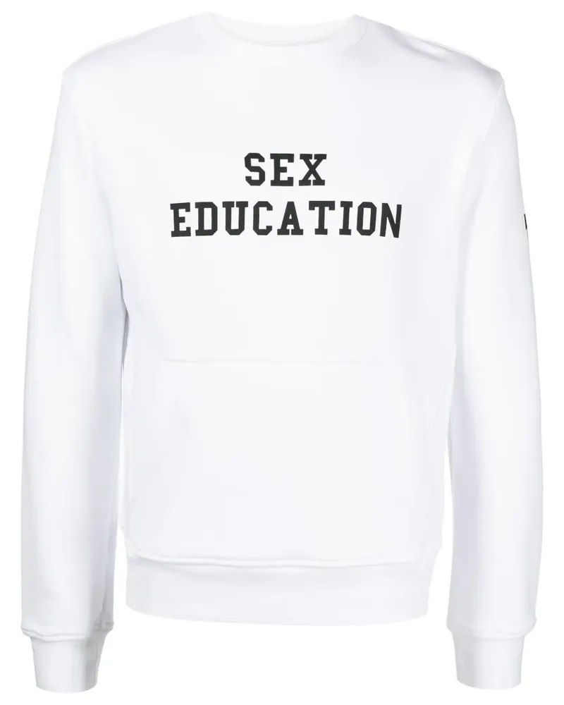 Neil Barrett Sweatshirt mit Text-Print - Weiß Weiß