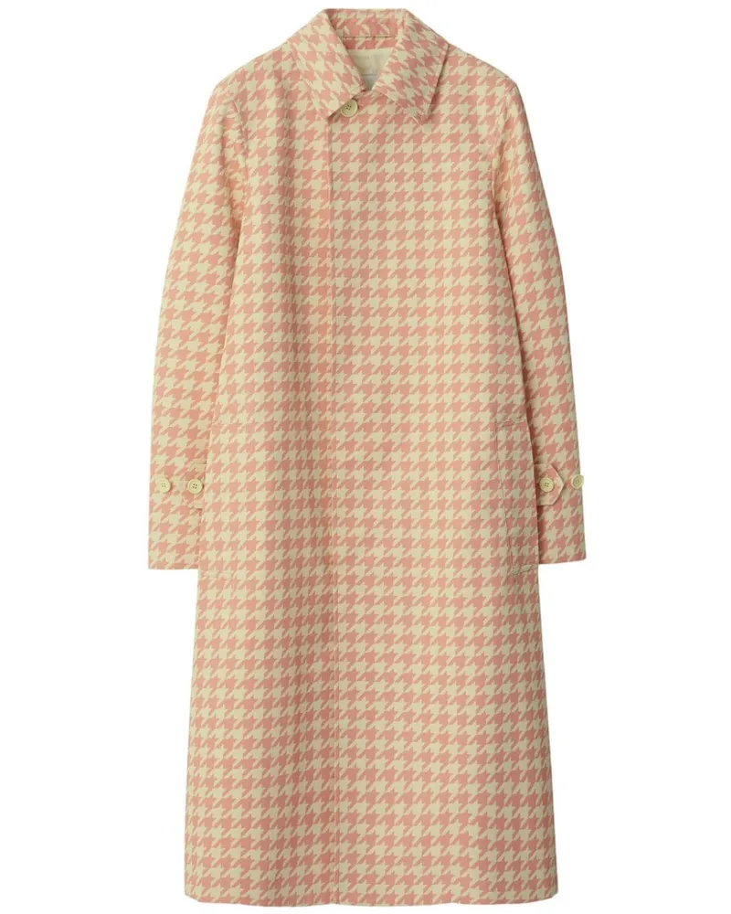 Burberry Mantel mit Karomuster - Rosa Rosa