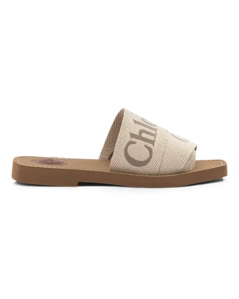 Chloé Woody flat mules - Nude Nude