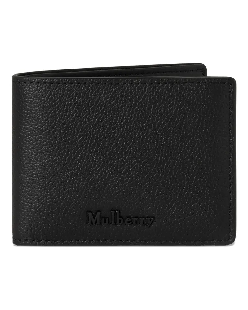 Mulberry Portemonnaie aus gekörntem Leder - Schwarz Schwarz