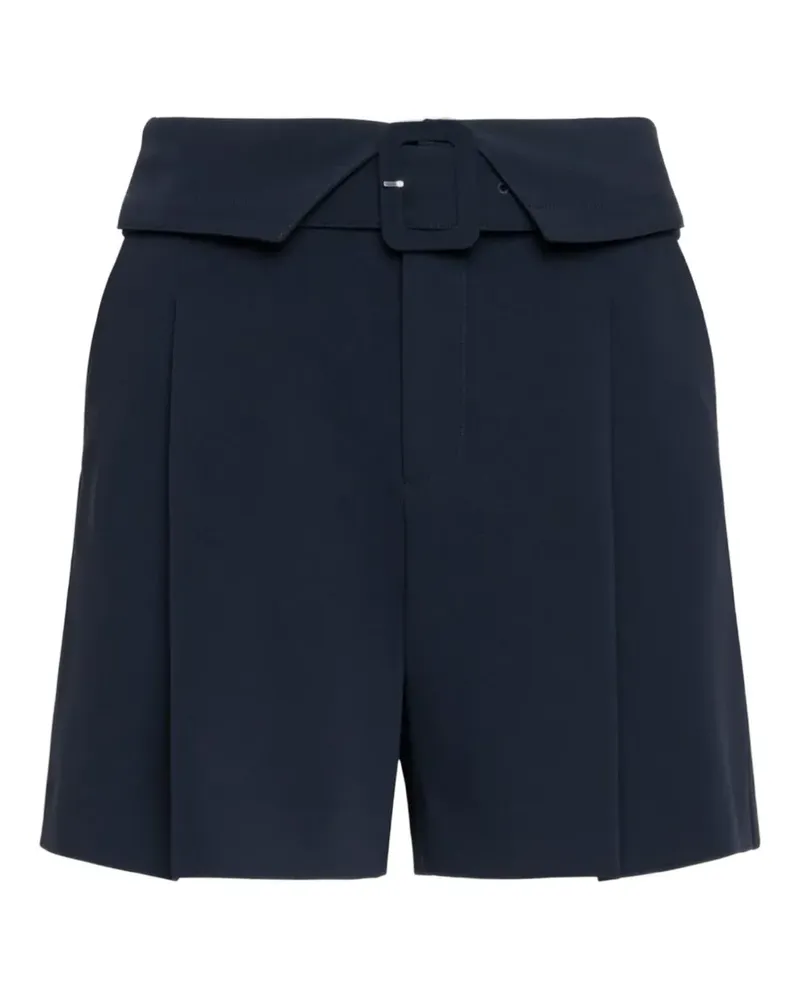 Cinq à Sept Lorena belted-pleated short - Blau Blau