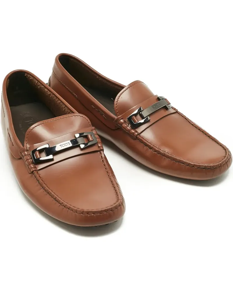 TOD'S Gommino leather loafers - Braun Braun