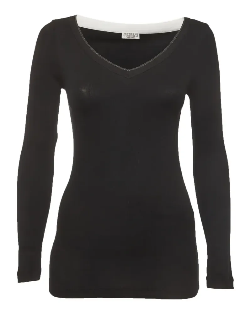 Brunello Cucinelli Monili detail top - Blau Blau