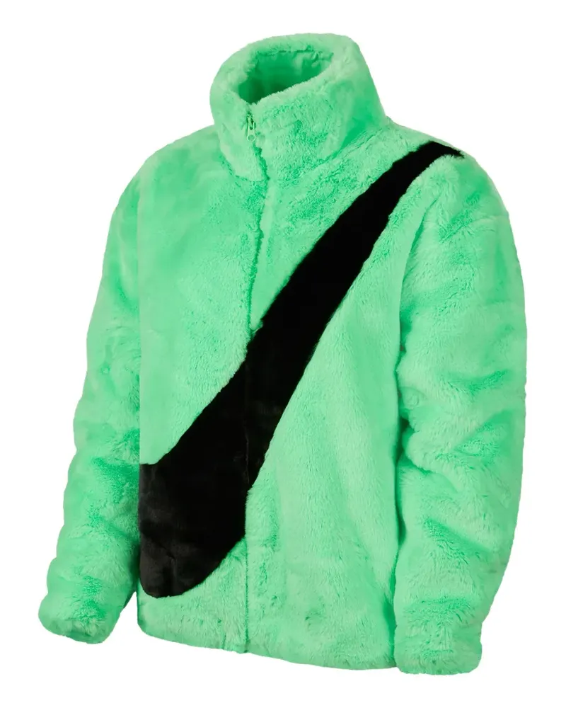 Nike faux-fur jacket - Grün Grün