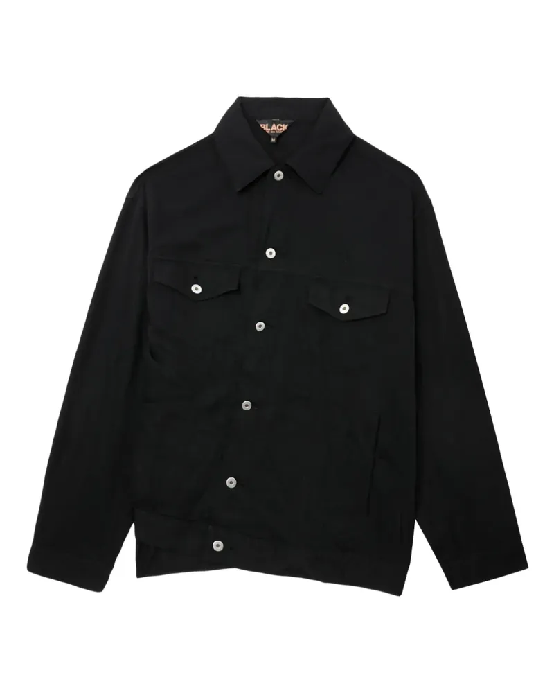 Comme des Garçons Hemdjacke mit geknöpfter Tasche - Schwarz Schwarz