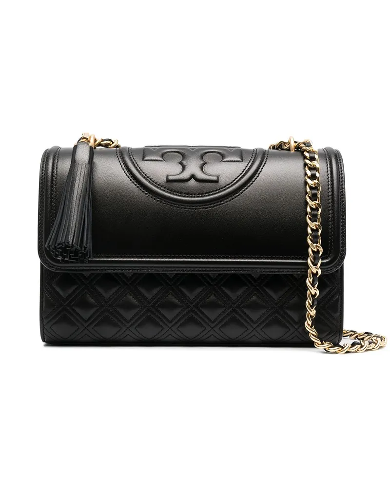 Tory Burch Wandelbare Fleming Schultertasche - Schwarz Schwarz