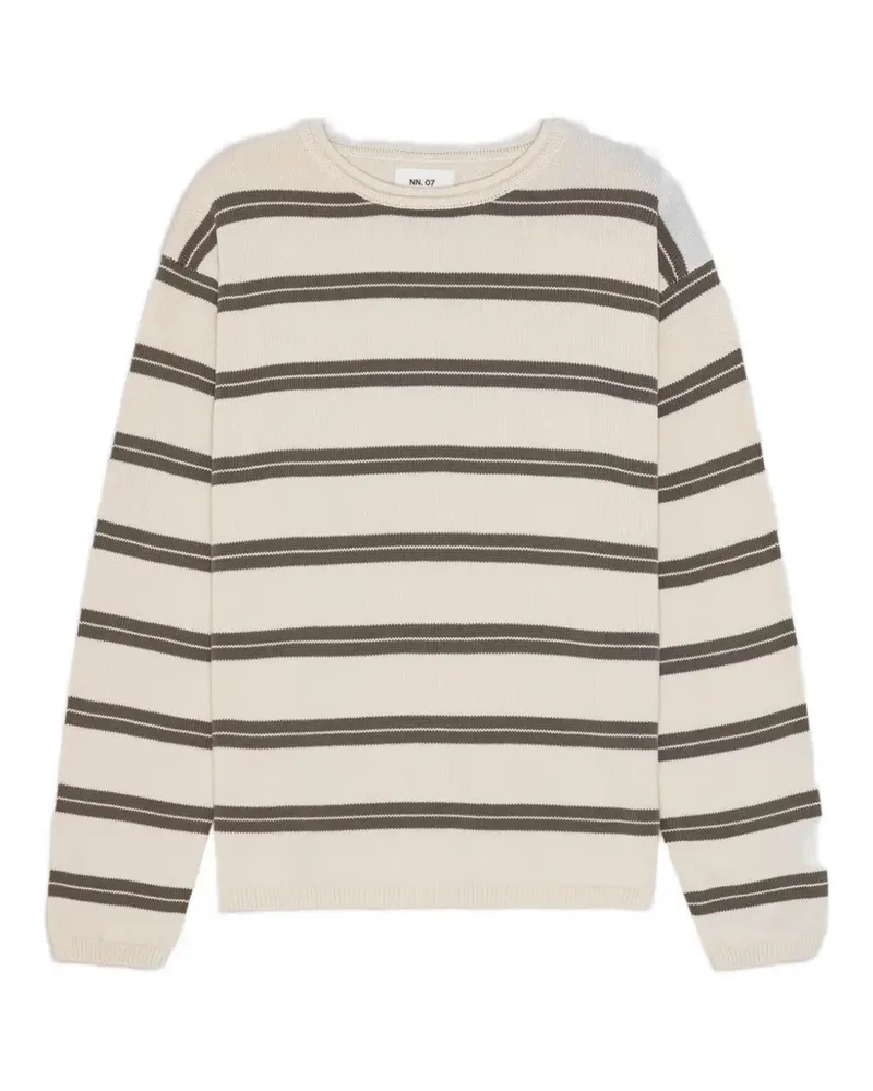 NN 07 Gestreifter Sailor Pullover - Nude Nude