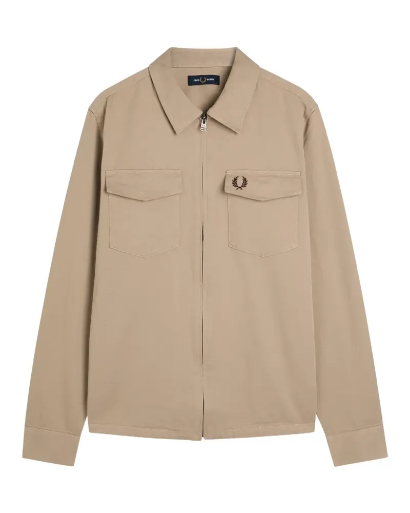Fred Perry zip pockets jacket - Nude Nude
