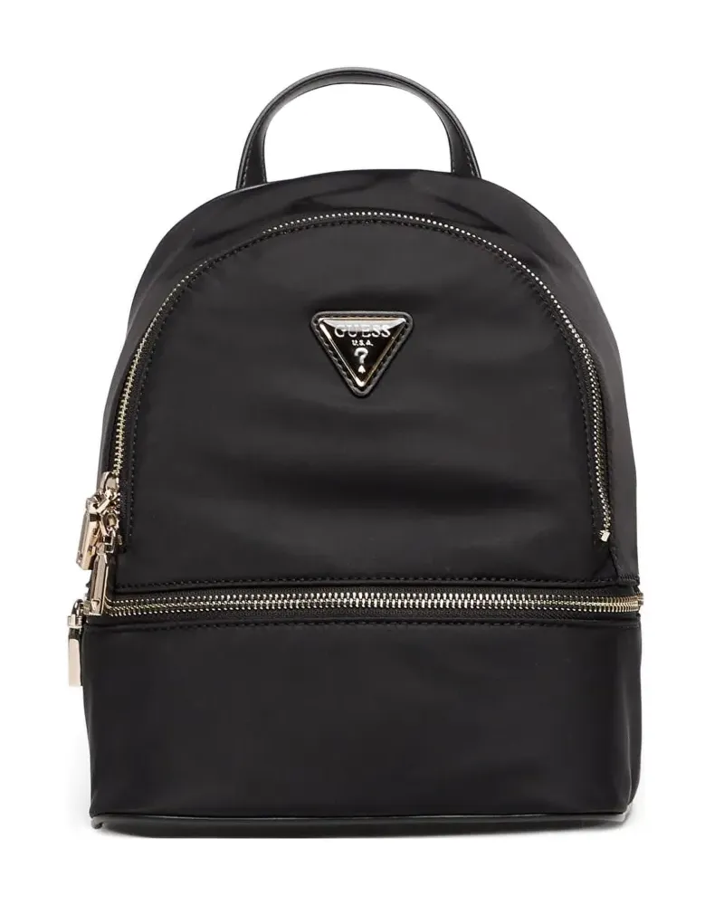 Guess Follie logo-appliqué backpack - Schwarz Schwarz