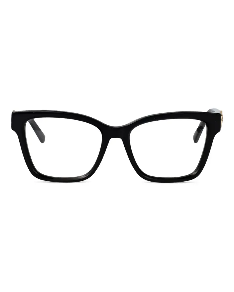 Longchamp logo-plaque square-frame glasses - Schwarz Schwarz