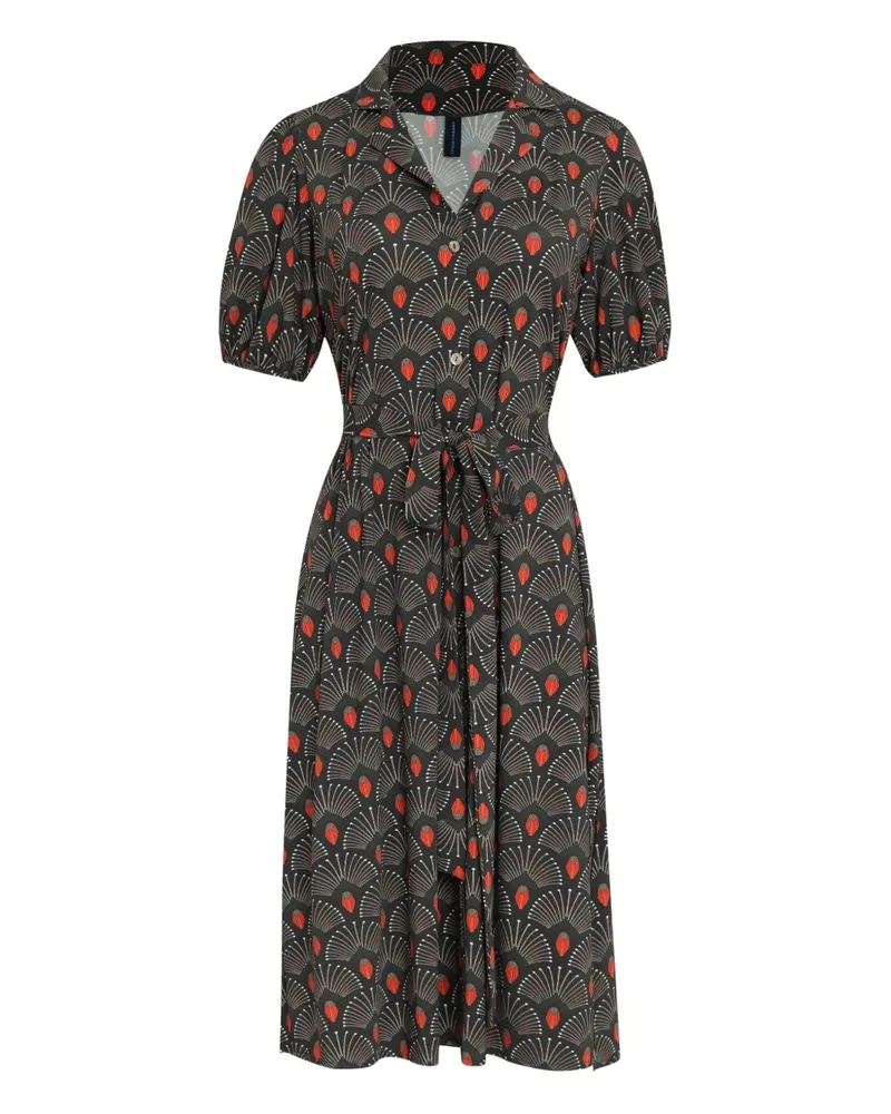Lygia & Nanny Themis Midikleid mit Blumen-Print - Grau Grau