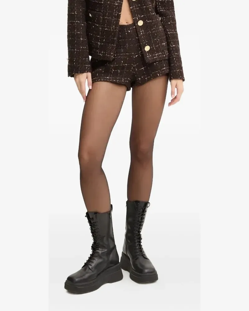 Miss Sixty Shorts aus Tweed - Braun Braun