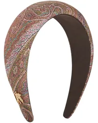 Etro Stirnband mit Paisley-Print Braun