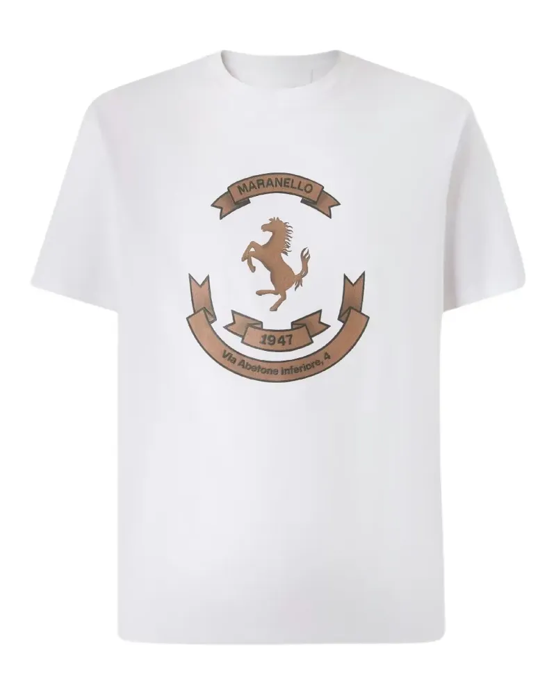 Ferrari T-Shirt mit grafischem Print - Grau Grau