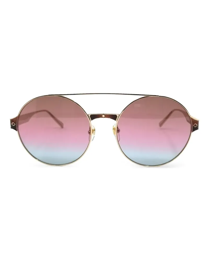 MCM double-bridge round-frame sunglasses - Gold Gold