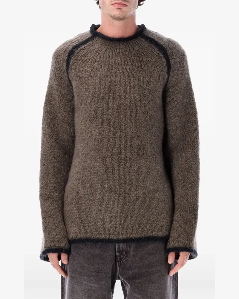 Our Legacy contrasting-trim sweater - Grau Grau