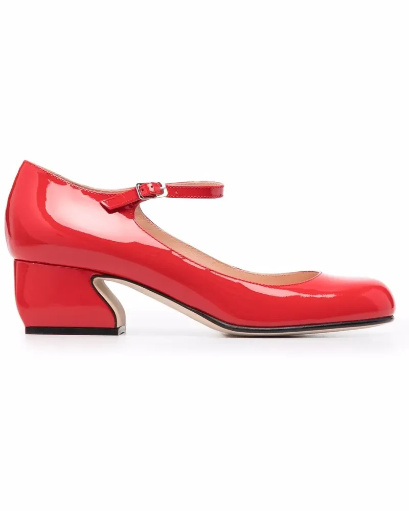 Sergio Rossi Pumps aus Lackleder - Rot Rot