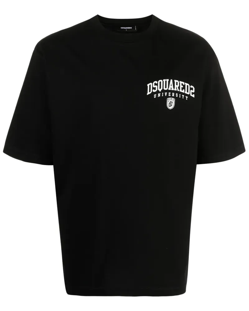 Dsquared2 T-Shirt mit Logo-Print - Schwarz Schwarz