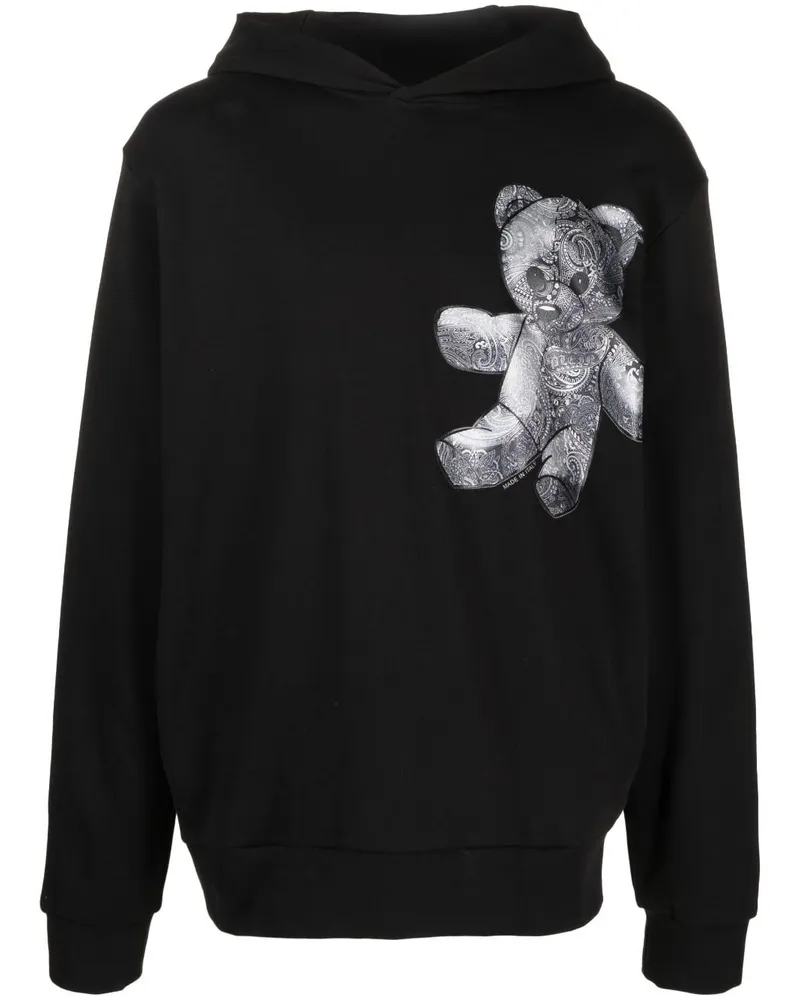 Philipp Plein Hoodie mit Paisley-Print Schwarz