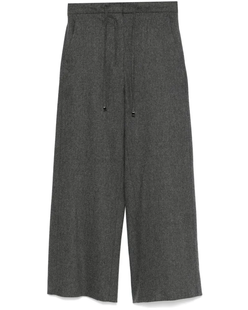 Max Mara Klassische Cropped-Hose - Grau Grau