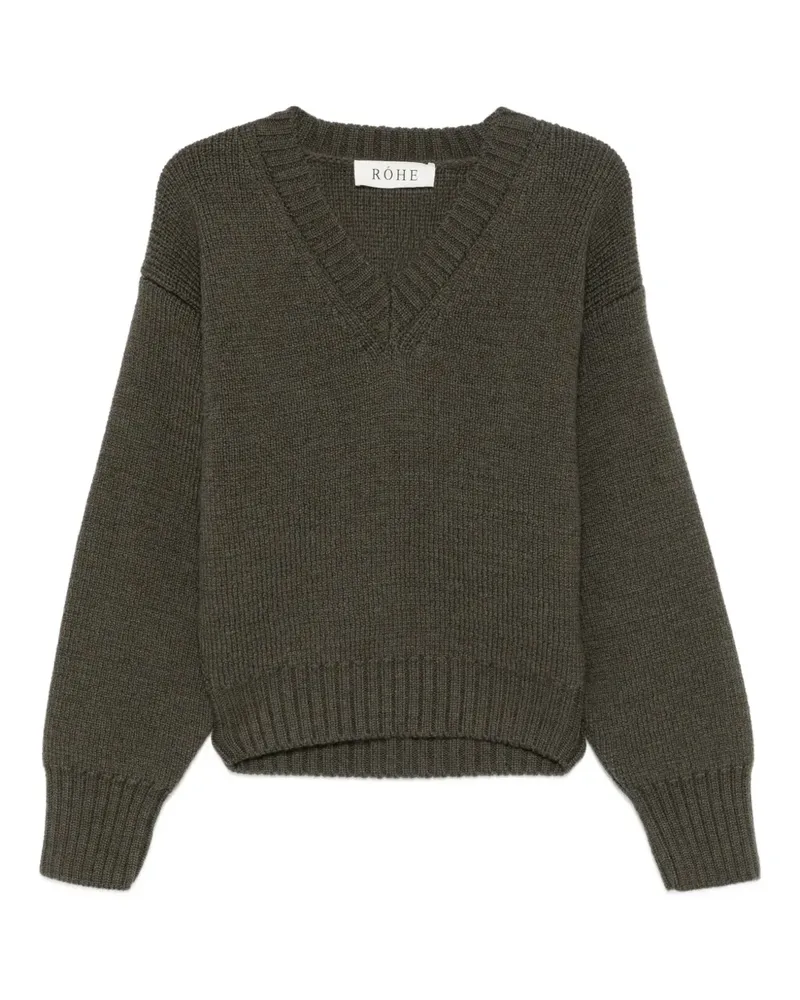 Róhe Klassischer Pullover - Grün Grün