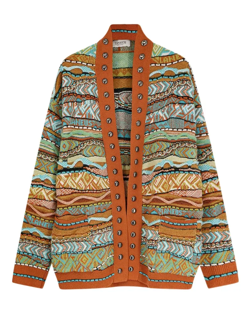 Laneus Offener Cardigan - Braun Braun