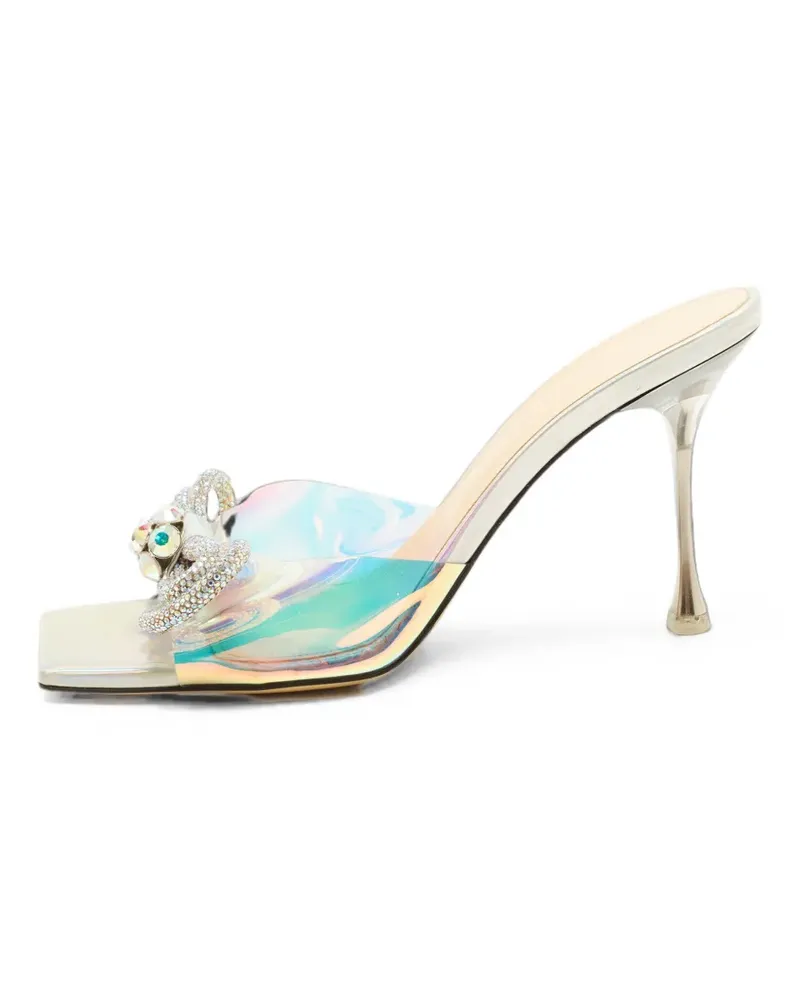 Mach & Mach Double Bow Sandalen - Nude Nude