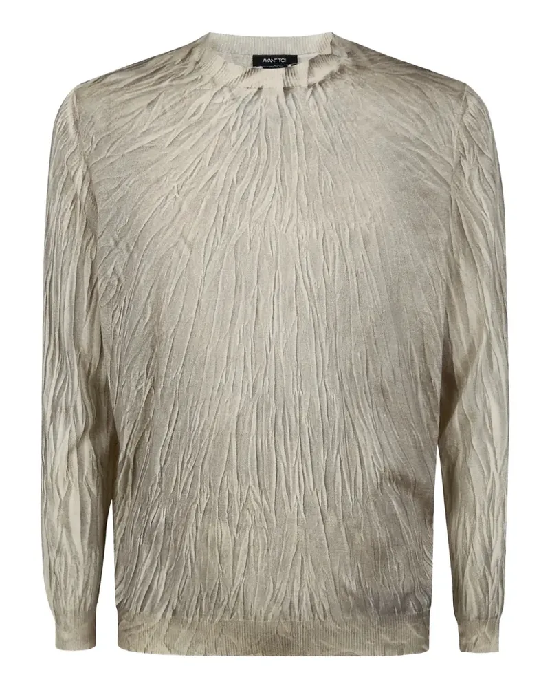 Avant Toi textured long-sleeve t-shirt - Grau Grau