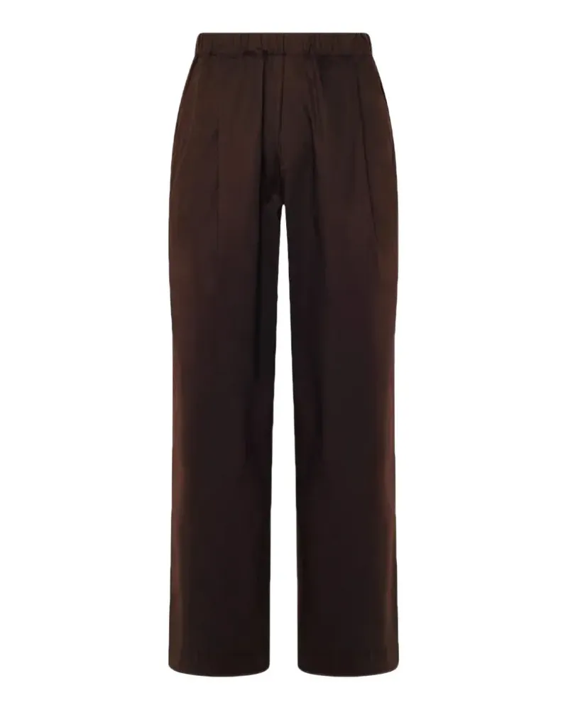 Laneus elasticated-waistband wide-leg trousers - Braun Braun