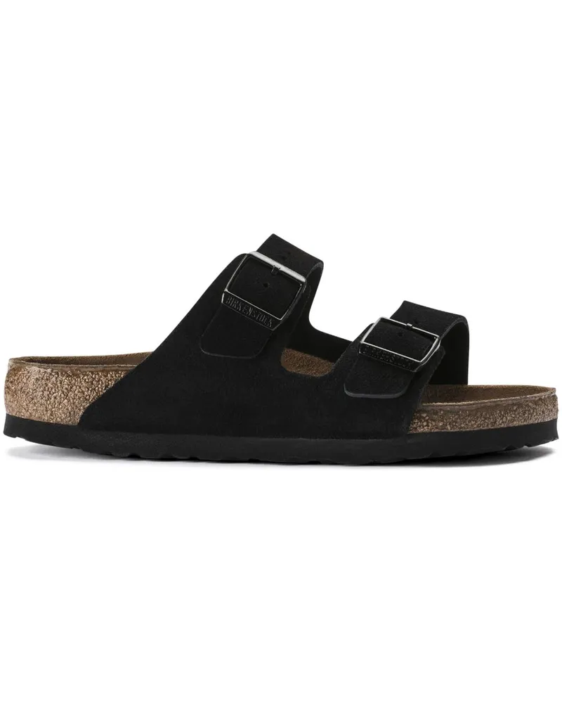Birkenstock Arizona Pantoletten mit weichem Fußbett - Schwarz Schwarz